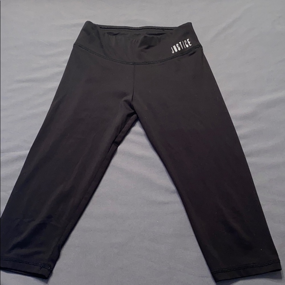 Justice Black Capri Leggings-7